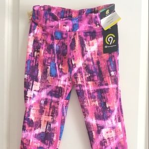 Champion Girls Leggings Pink Purple